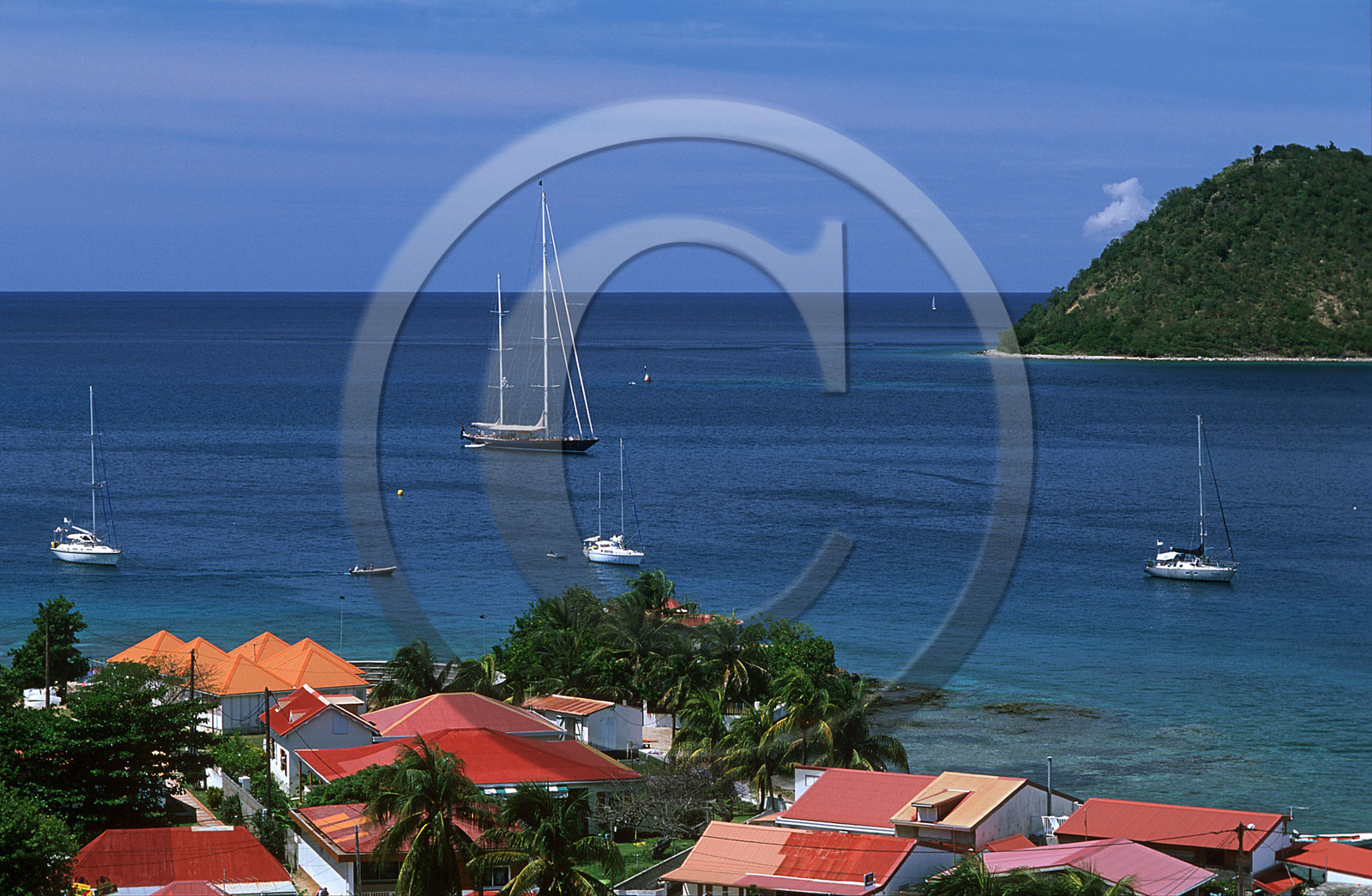 Île des Saintes. Archipel de Guadeloupe. Antilles Françaises