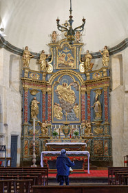 France hautes pyrenees vallee louron arreau eglise