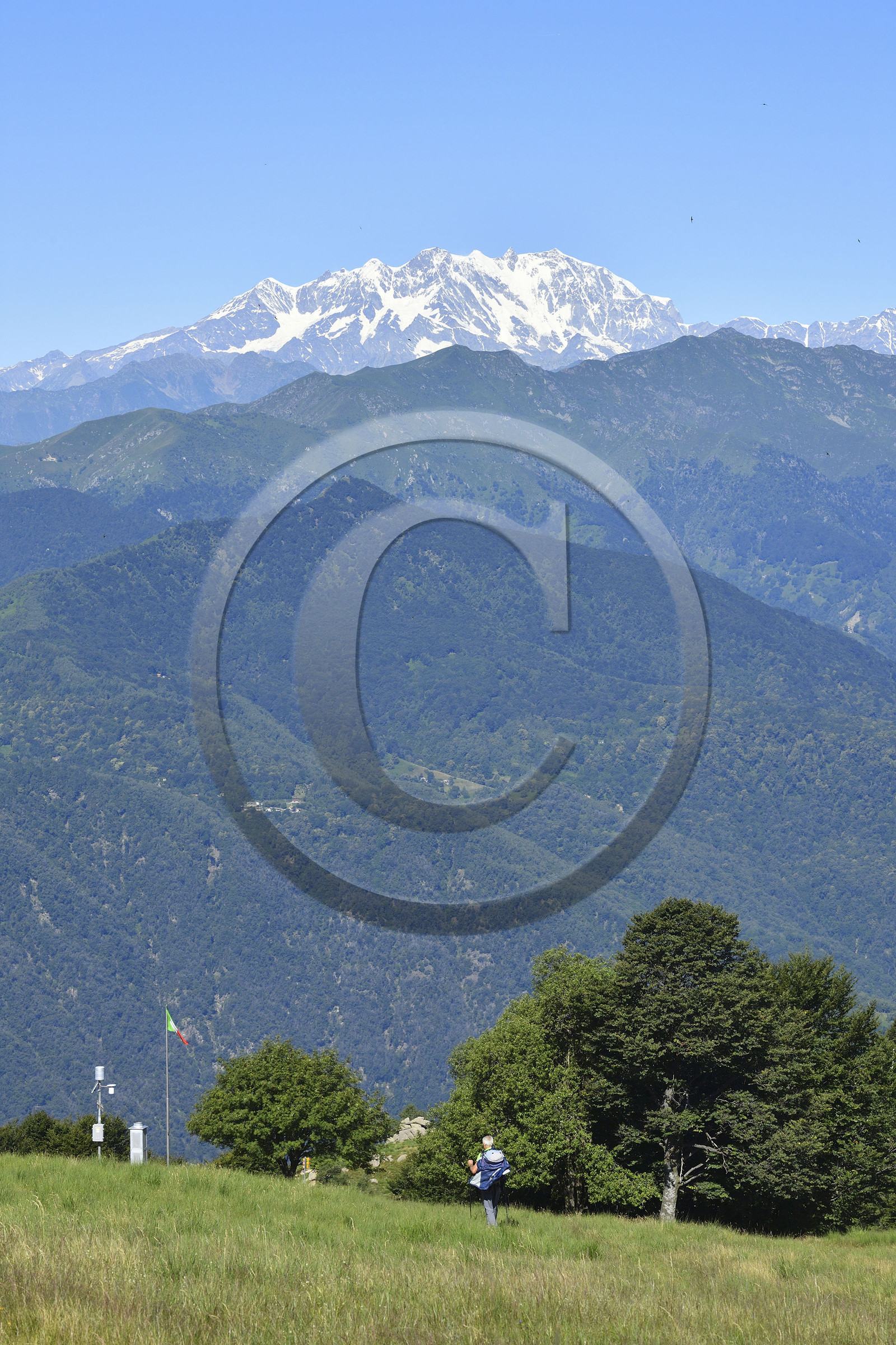 Italie piemont panorama sommet mont mottarone