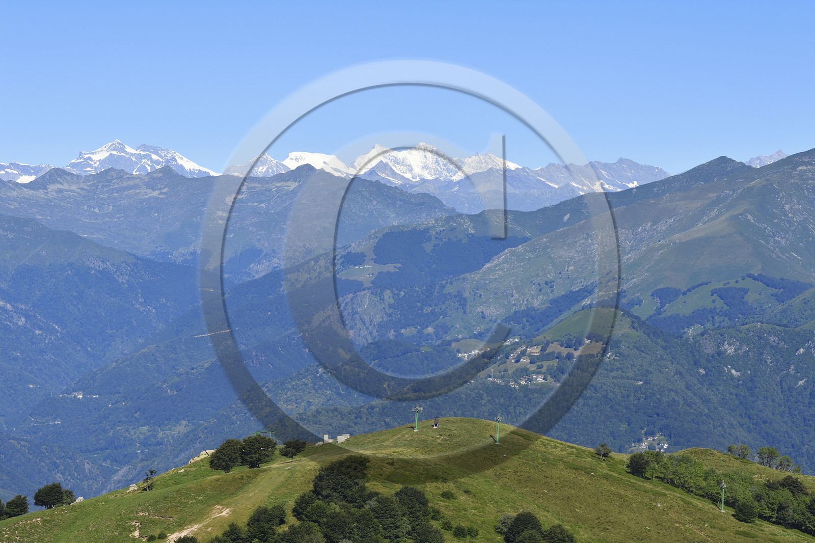 Italie piemont panorama sommet mont mottarone