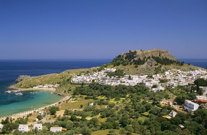 LINDOS. ILE DE RHODES. GRECE