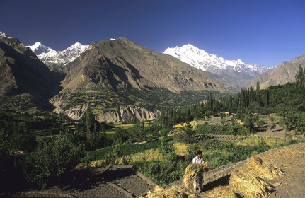 Village de Karimabad. Vallée de la Hunza dans l' Himalaya pakistanais