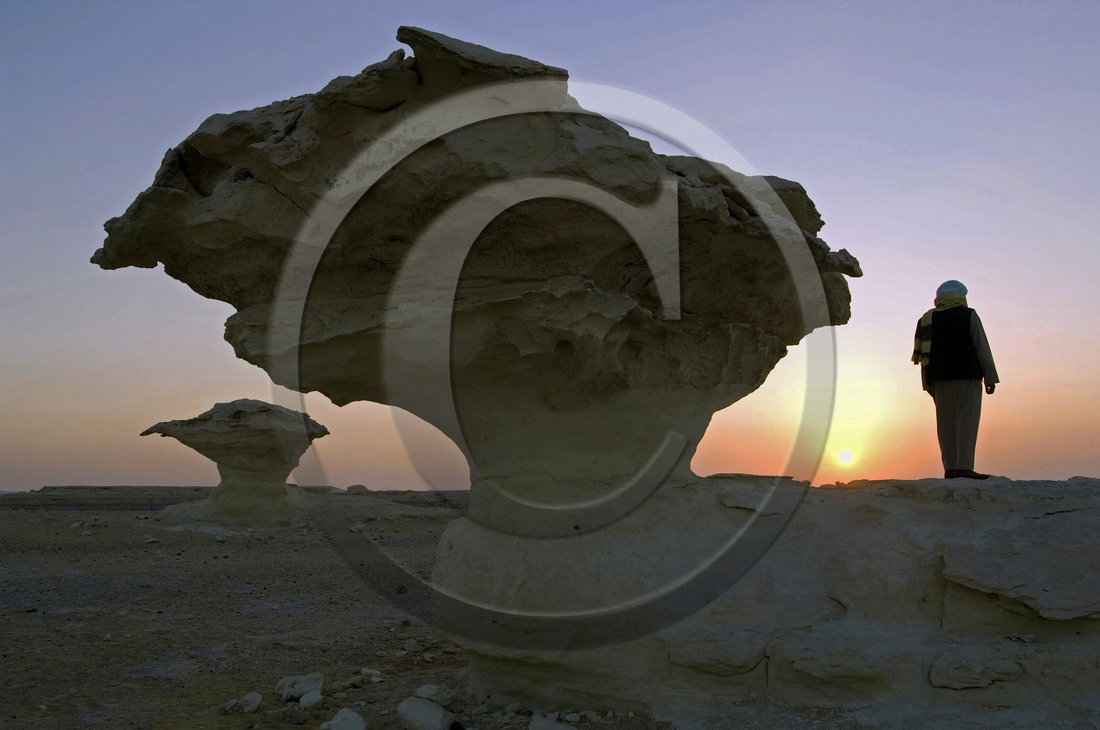 Egypte, désert blanc