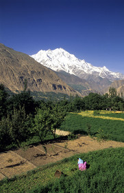 Village de Karimabad. Vallée de la Hunza dans l' Himalaya pakistanais