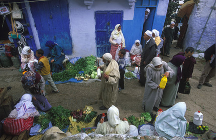MAROC   CHEFCHOUAN.LA MÉDINA   LE MARCHÉ