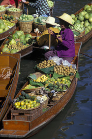 THAILANDE   MARCHÉ FLOTTANT.DE DAMNOEN SADUAK