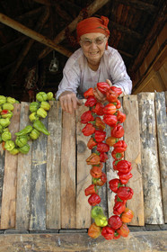 Wreath of chilis, Turkey