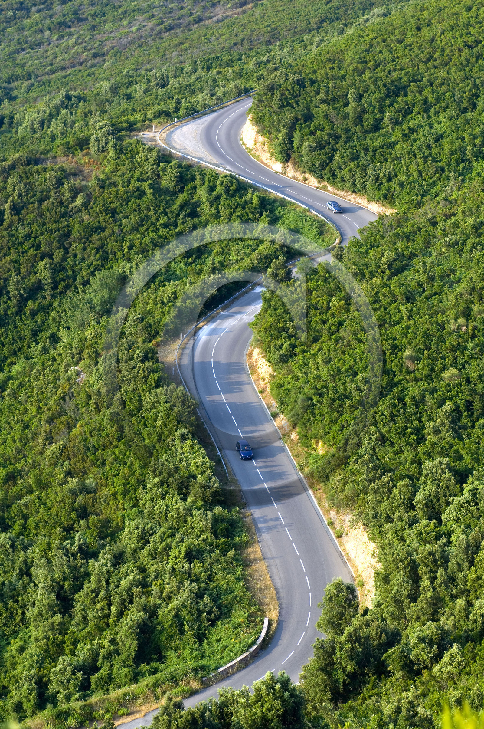 Route du Col de Teghime, Corse, France