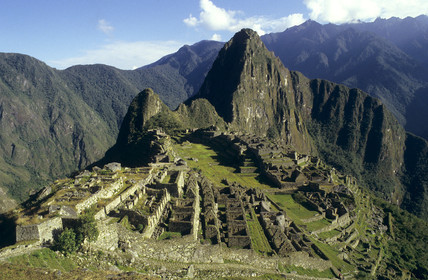Site Inca deu Macchu Piccu dans les Andes Péruviennes, Pérou